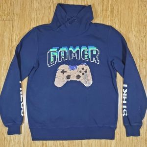 H&M gamer navy boys sweatshirt 12 -14